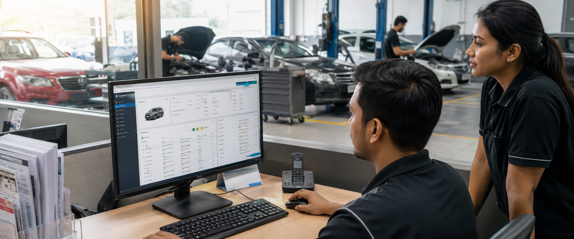 Workshop System job costing and repair expense screenshot
