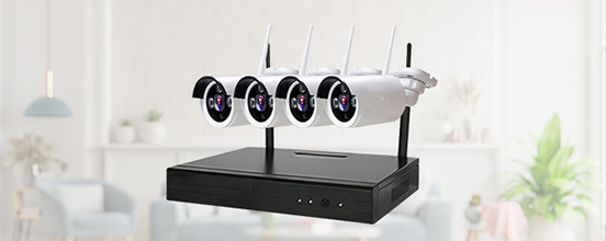 4ch wireless cctv hardware set